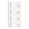 Wirebound Telephone Message Book, Two-Part Carbonless, 4.75 x 2.75, 4 Forms/Sheet, 400 Forms Total2