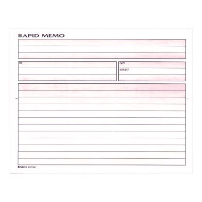 Rapid Memo Pad, Two-Part Carbonless, 8.5 x 7.75, 50 Forms Total1