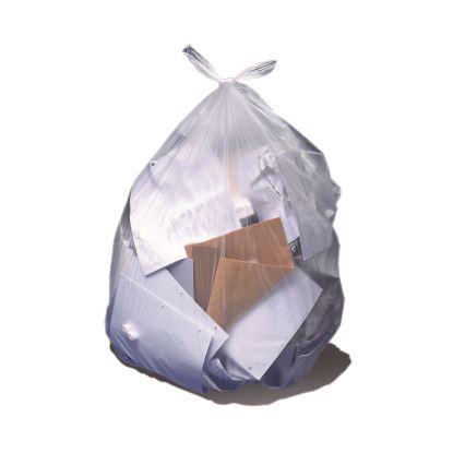 Low-Density Can Liners, 10 gal, 0.35 mil, 24" x 23", Clear, Flat Pack, 1,000/Carton1