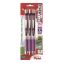 EnerGel RTX Deluxe Gel Pen, Retractable, Medium 0.7 mm, Purple Ink, Purple/Silver Barrel, 3/Pack1