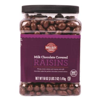 Milk Chocolate Covered Raisins, 50 oz Jar1