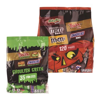 Mixed Chocolate Variety, Halloween Bundle, Chocolate, Two Bags, 155 Pieces1