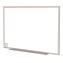Hygienic Porcelain Magnetic Whiteboard with Aluminum Frame, 87.91" x 48.5", White Surface, Satin Aluminum Frame1