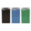 29 Gallon Trash/Recycling Cans, Steel, Blue Recycling Can and Green Compost Can w/Mixed Lids, Black Trash Can with Square Lid1