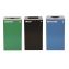 29 Gallon Trash/Recycling Cans, Steel, Blue Recycling Can w/Circle Lid, Green Compost w/Mixed Lid, Black Trash w/Square Lid1