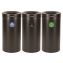 27 Gallon Black Stainless Steel Compost Bin, Recycling Can and Trash Receptacle1