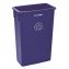 Slim 23 Gallon Recycling Bin, Plastic, Blue1