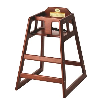 Wooden Stackable High Chair, Supports Up to 50 lb, 29.02" h, Mahogany1