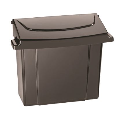 Durable Plastic Surface Mount Sanitary Napkin Receptacle, Plastic, Black1
