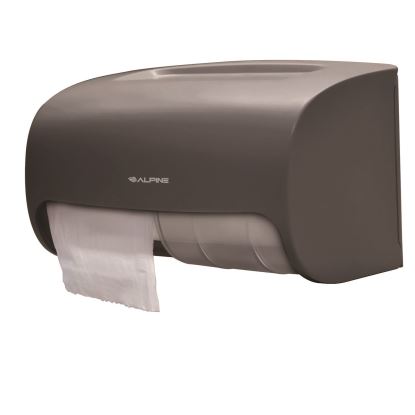 Side-by-Side Double Roll Toilet Tissue Dispenser, 6.3 x 6.3 x 10.3, Gray1