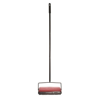 Manual Triple Brush Carpet and Floor Sweeper, 42.5" Handle, Red1