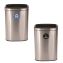 10.5 Gallon Recycle and Trash Station, Brushed Stainless Steel1