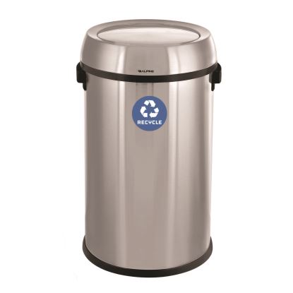 17 Gallon Stainless Steel Indoor Recycling Receptacle with Swivel Lid1