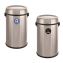 17 Gallon Stainless Steel Indoor Recycling Receptacle and Trash Station Swivel Lids1