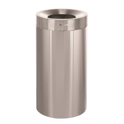 27 Gallon Stainless Steel Commercial Indoor Trash Can, Brushed Stainless Steel1