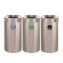 27 Gallon Stainless Steel Compost Bin, Recycling Can and Trash Receptacle, Brushed Stainless Steel1