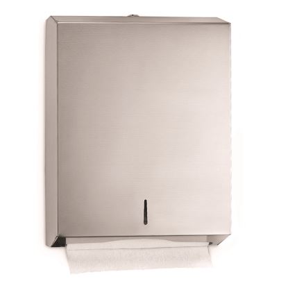 Vertical C-Fold/Multi-Fold Paper Towel Dispenser, 14.5 x 4 x 11.2, Brushed Stainless Steel1