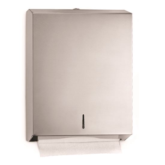 Vertical C-Fold/Multi-Fold Paper Towel Dispenser, 14.5 x 4 x 11.2, Brushed Stainless Steel1