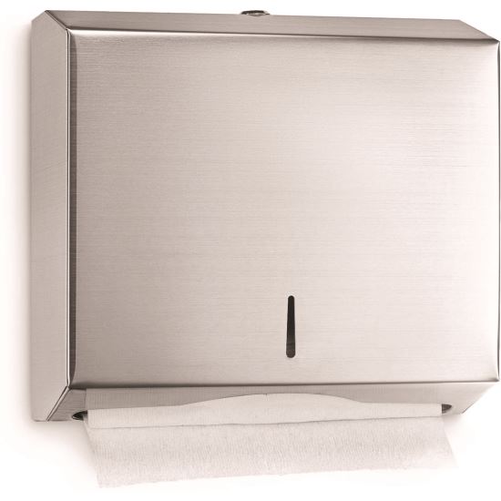 Horizontal C-Fold/Multi-Fold Paper Towel Dispenser, 10.2 x 4 x 11.2, Brushed Nickel1
