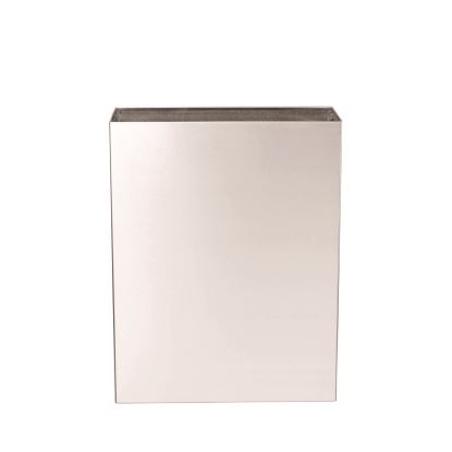 Stainless Steel Surface-Mounted Waste Receptacle, 6.4 gal, Brushed Stainless Steel1