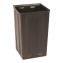 40 Gallon Rigid Plastic Waterproof Square Trash Can Insert Liner for Indoor/Outdoor Trash Can, Plastic, Black1