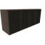 Wood Adjustable 24 Compartment Literature Organizer, 24 Sections, Letter Size, 39.3 x 11.8 x 16.3, Black1