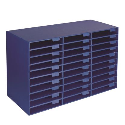 File Classroom Literature Organizer, 30 Sections, Letter Size, 32 x 13 x 21, Blue1