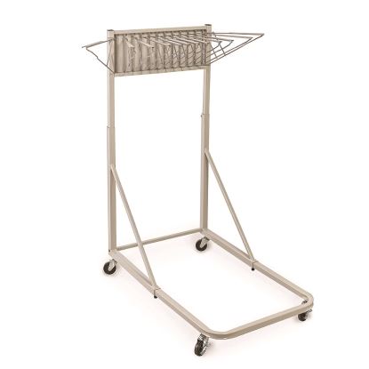 Blueprint Storage Cabinet Rolling Stand, Assorted Document Sizes Accommodated, 27" x 28.5" to 46.5" x 46" to 66", Gray1