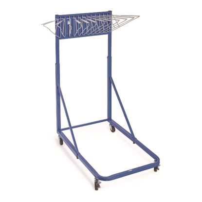 Blueprint Storage Cabinet Rolling Stand, Assorted Document Sizes Accomodated, 27" x 28.5" to 46.5" x 46" to 66", Blue1