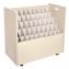 50-Compartment Mobile Wood Blueprint Rolled File Storage Organizer, 50 Compartments, 30 x 15.75 x 28.5, White1