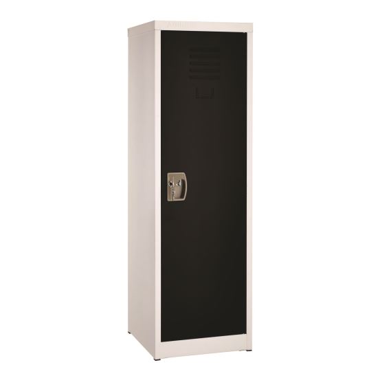 Steel Storage Locker, 1 Compartment, 15 x 15 x 48, Black1