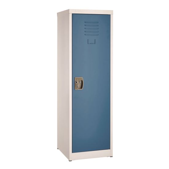 Steel Storage Locker, 1 Compartment, 15 x 15 x 48, Blue1