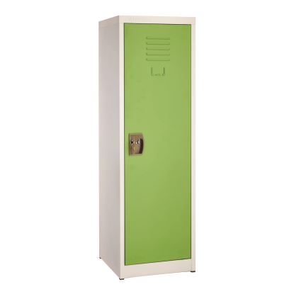 Steel Storage Locker, 1 Compartment, 15 x 15 x 48, Green1