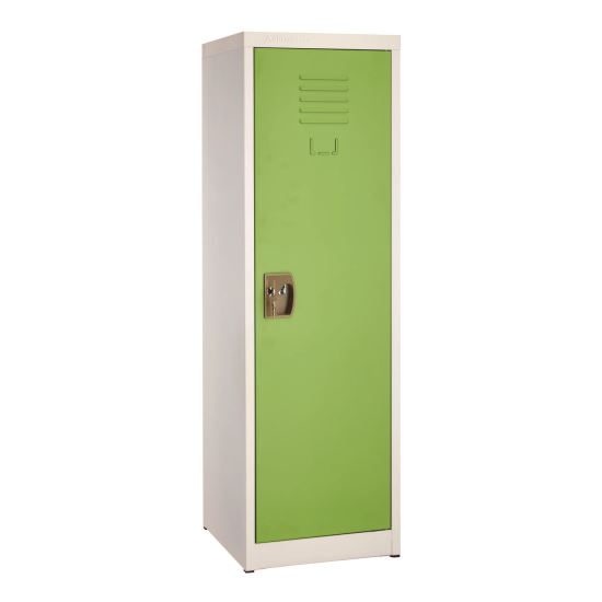 Steel Storage Locker, 1 Compartment, 15 x 15 x 48, Green1