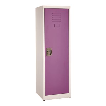 Steel Storage Locker, 1 Compartment, 15 x 15 x 48, Purple1