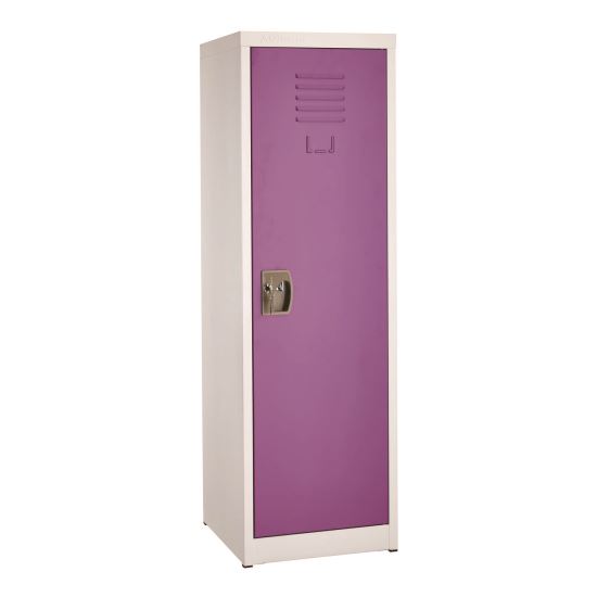 Steel Storage Locker, 1 Compartment, 15 x 15 x 48, Purple1