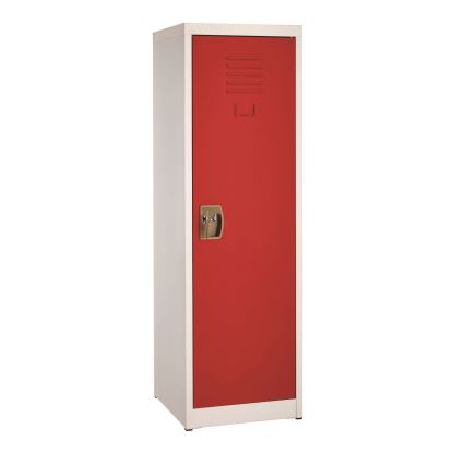 Steel Storage Locker, 1 Compartment, 15 x 15 x 48, Red1