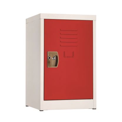 Steel Storage Locker, 1 Compartment, 15 x 15 x 24, Red1