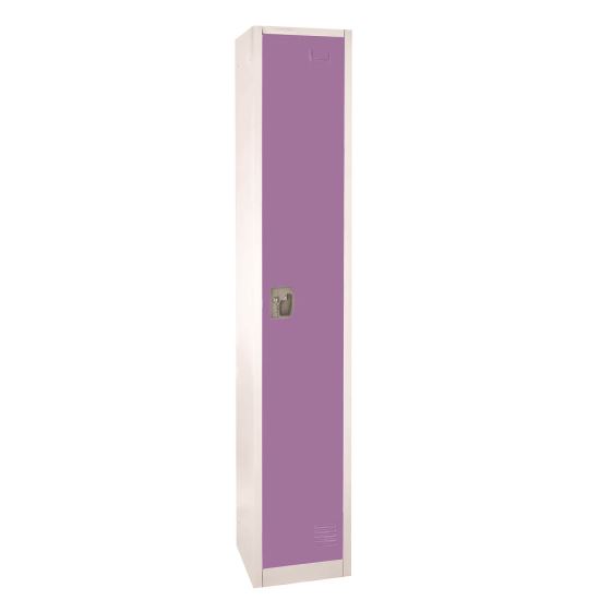 Steel Storage Locker, 1 Compartment, 12 x 12 x 72, Purple1