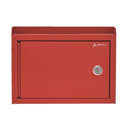 Medium Size Steel Multi-Purpose Secure Drop Box, 9.8 x 3.4 x 7.5, Red1