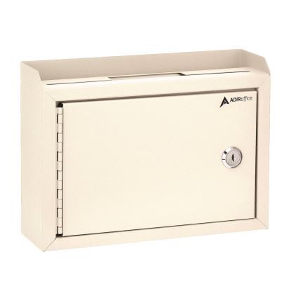 Medium Size Steel Multi-Purpose Secure Drop Box, 9.8 x 3.4 x 7.5, White1