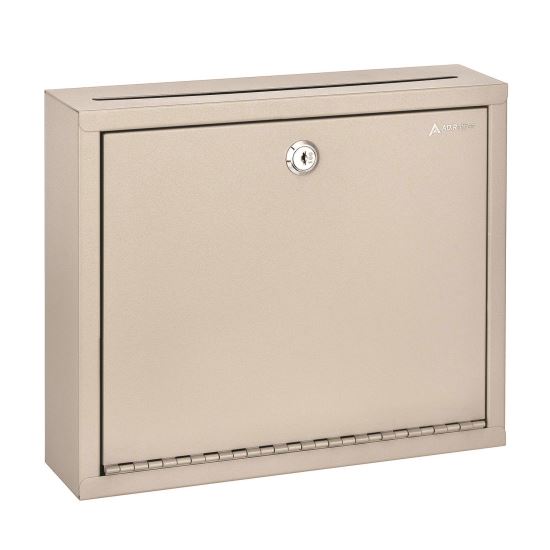 Large Size Steel Multi-Purpose Secure Drop Box, 12 x 3 x 10, Beige1