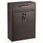 Large Ultimate Secure Drop Box Wall Mounted Mail Box, 11.2 x 4.7 x 16.2, Black1
