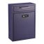 Large Secure Drop Box Wall Mounted Locking Mail Box with Key and Combination lock, 11.2 x 4.7 x 16.2, Blue1