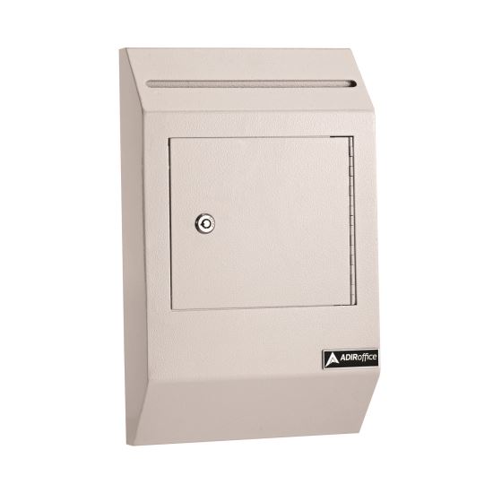 Heavy-Duty Weatherproof Secured Secure Drop Box, 10 x 4 x 16.3, White1