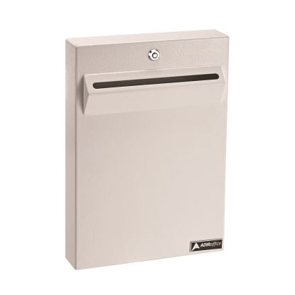 Large Wall Mounted Weatherproof Steel Secure Drop Box, 11 x 2.4 x 16, White1