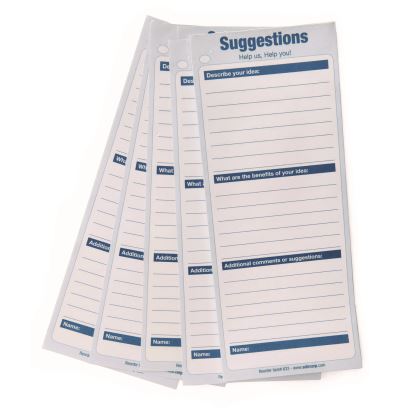 Suggestion Cards, 8.5 x 4, White, 50/Pack1