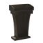 Wood Stand-Up Podium Lectern Speaker Stand with Drawer and Storage Area, 27.55 x 14 x 43.3, Black1