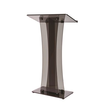 Acrylic Stand-Up Podium Lectern Speaker Stand, 26 x 13 x 47, Black1