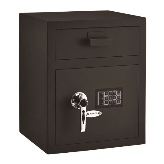 1.1 cu ft Steel Digital Secure Money Deposit Safe with Digital keypad, 15.3 x 13.5 x 19, Black1